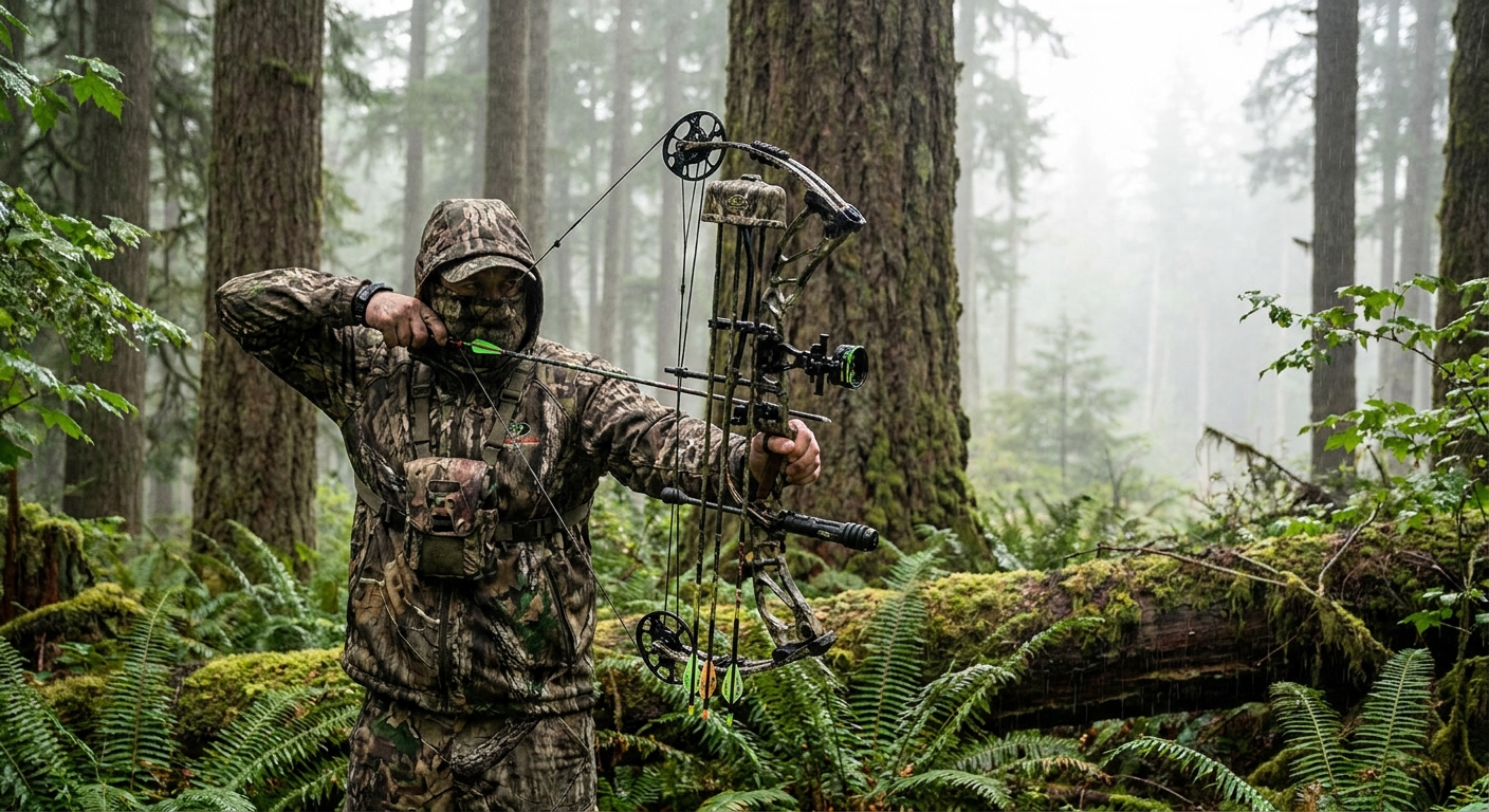 Bowhunting in Pacific Northwest Rain: Protecting Your Gear and Making Your Shot When Everything Is Wet