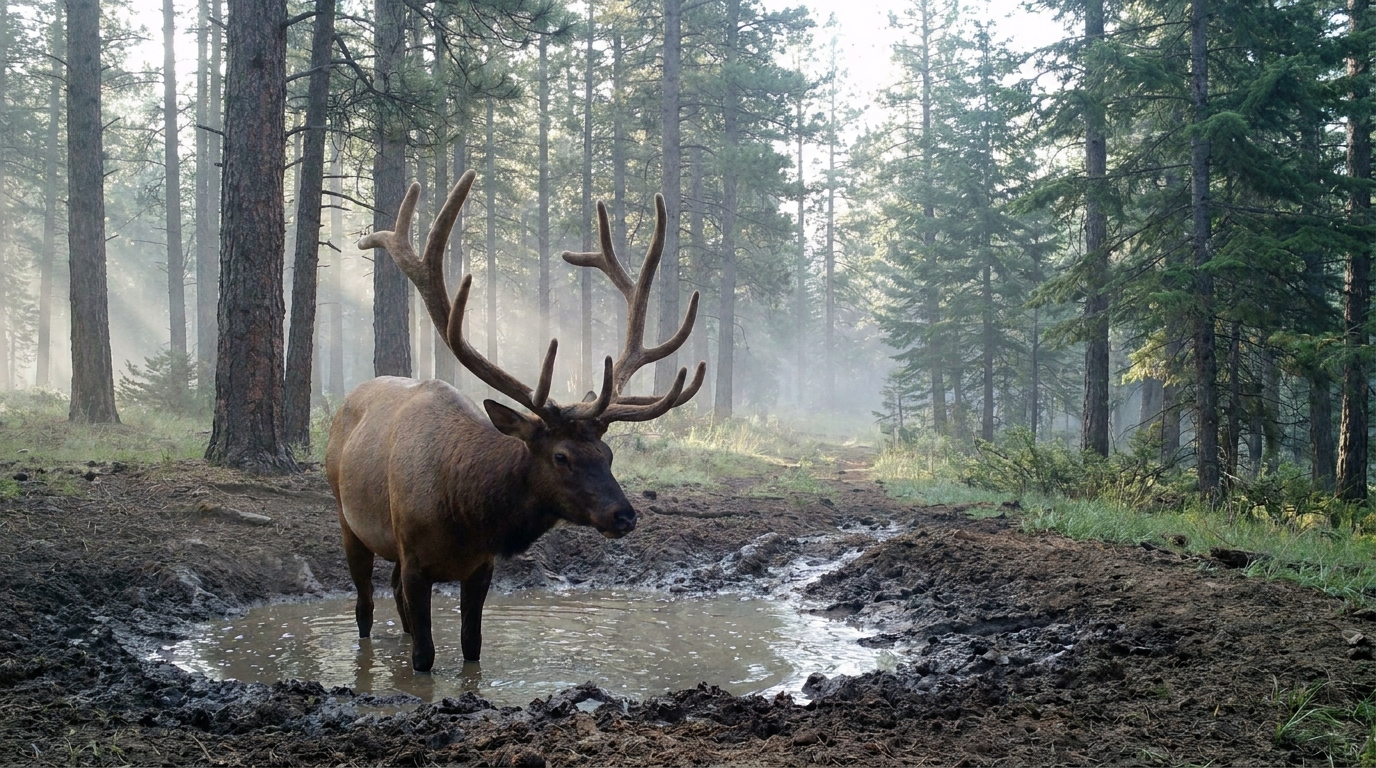 Reading Elk Wallows and Sign in Late July: Pre-Season Scouting Strategies for Oregon Archery Hunters